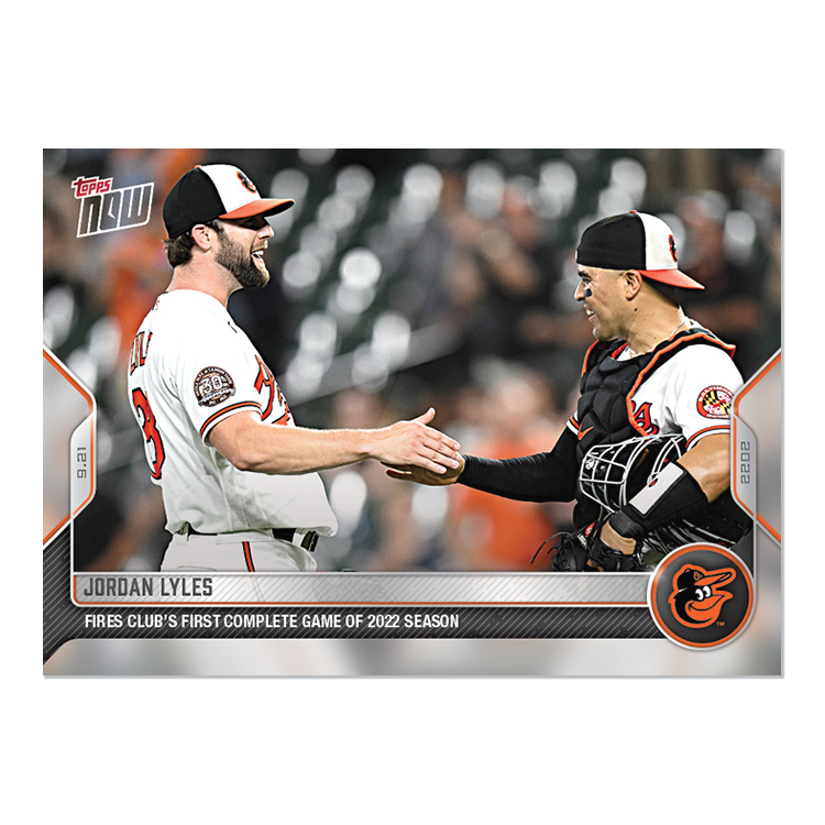 Jordan Lyles  - 2022 MLB Topps NOW® Card 935 - PR: 296