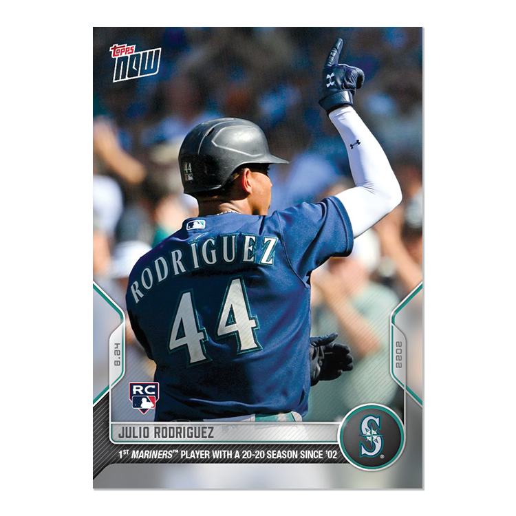Julio Rodriguez  - 2022 MLB Topps NOW® Card 771 - PR: 3836