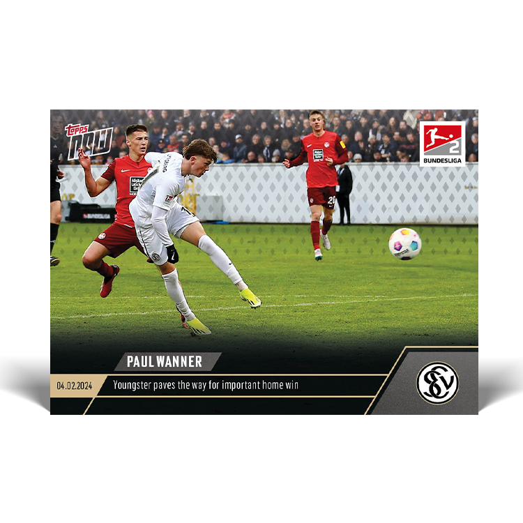 Paul Wanner - Youngster paves the way for important home win - Bundesliga Topps NOW® Card #114 - PR: 135