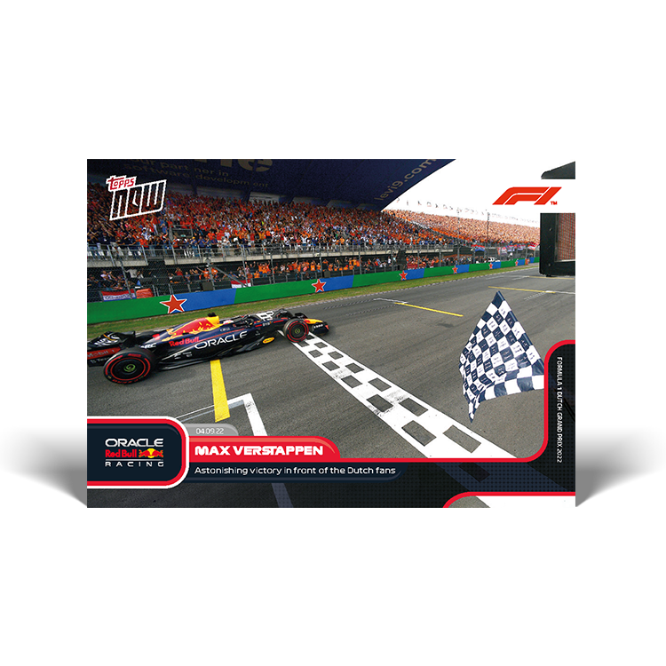 Serene victory in front of the Dutch fans  - F1 Topps NOW® Card #53 - PR: 2449
