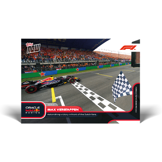 Serene victory in front of the Dutch fans  - F1 Topps NOW® Card #53 - PR: 2449