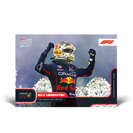 Cap season with 15th win - F1 Topps NOW® Card #79 - PR: 1487