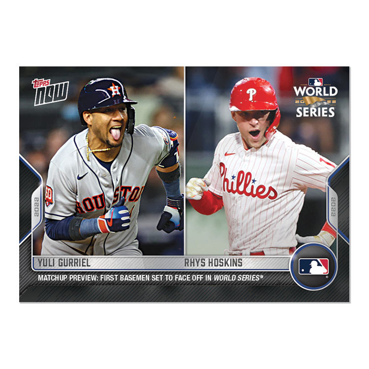 Yuli Gurriel | Rhys Hoskins  - 2022 MLB Topps NOW® Card WSM-2 - PR: 496