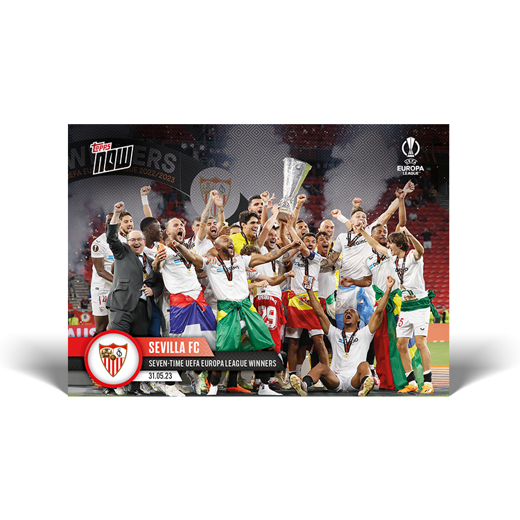 Seven-time UEFA Europa League winners - EL Topps NOW® Card #53 - PR: 408