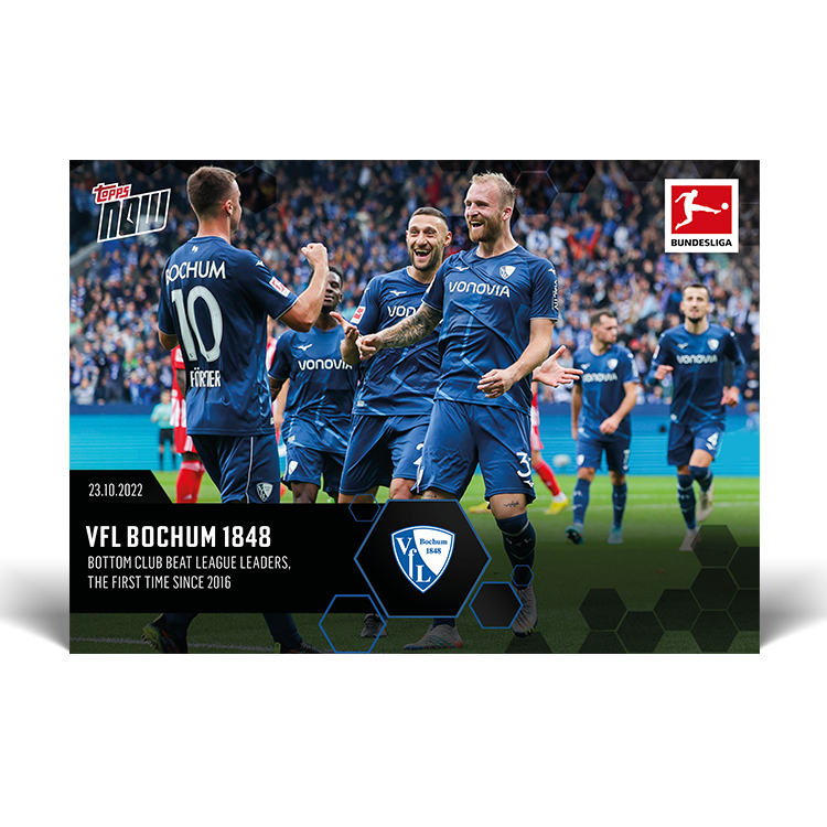 Bottom club beat league leaders, the first time since 2016 - Bundesliga Topps NOW® Card #71 - PR: 102