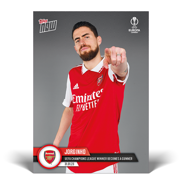 UEFA Champions League winner becomes a Gunner - EL Topps NOW® Card #24 - PR: 216