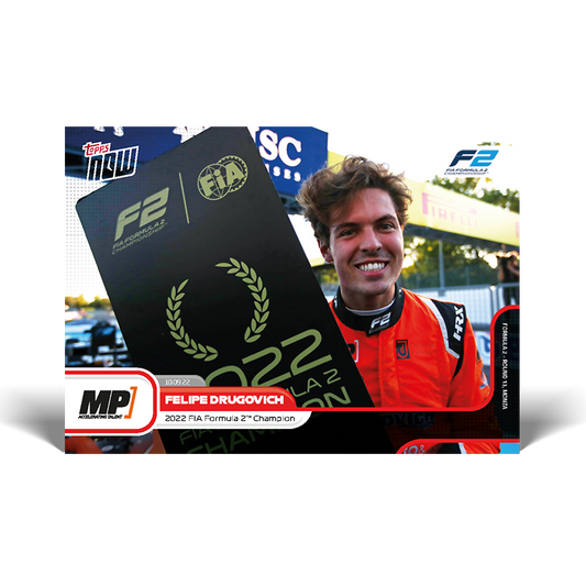 2022 FIA Formula 2 Championship winner - F1 Topps NOW® Card #58 - PR: 1753