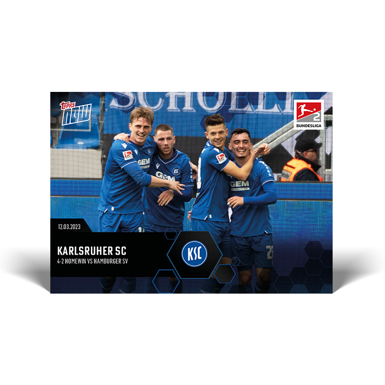 4-2 Homewin vs Hamburger SV - Bundesliga Topps NOW® Card #157 - PR: 84