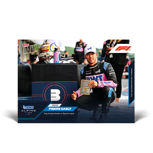 Top three finish in sprit race - F1 Topps NOW® Card #39 - PR: 1321