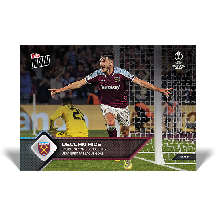 Scores second consecutive UEFA Europea League goal - EL Topps NOW® Card #6 - PR: 193