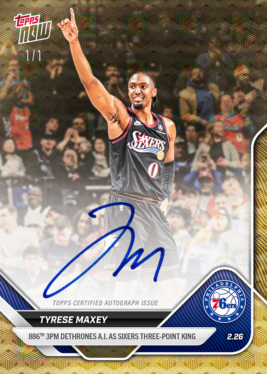 Tyrese Maxey - 2025-26 NBA Topps NOW® - Card 185