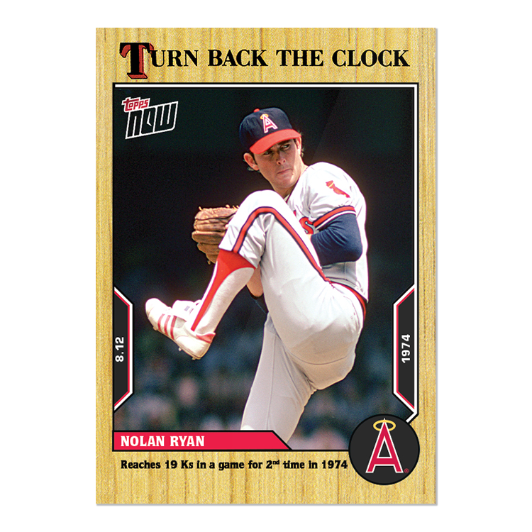 Nolan Ryan  - 2022 MLB Topps NOW® Turn Back The Clock - Card 135 - PR: 604