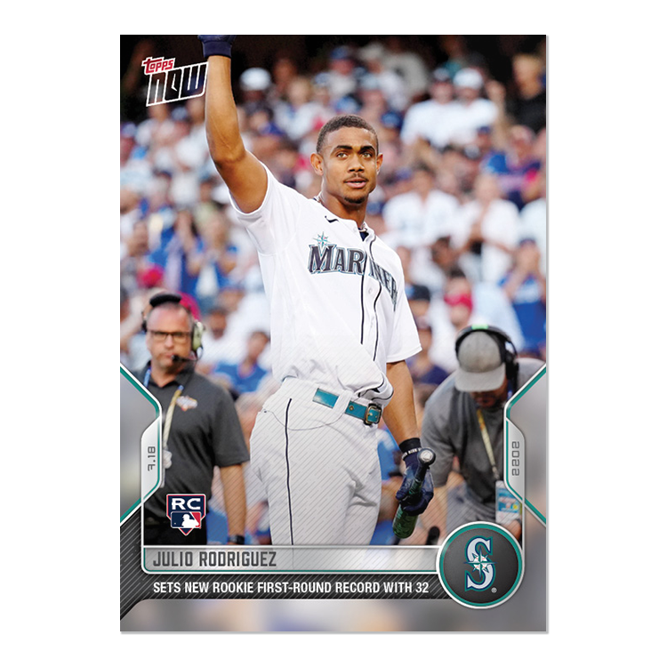 Julio Rodriguez  - 2022 MLB Topps NOW® Card 568 - PR: 4576