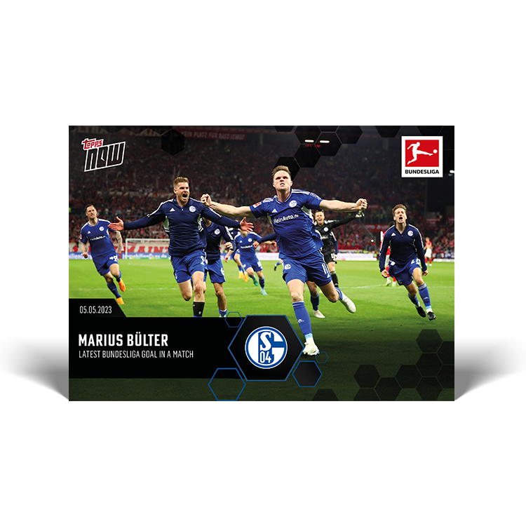 Latest Bundesliga goal in a match - Bundesliga Topps NOW® Card #194 - PR: 151