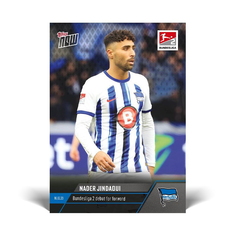 Nader Jindaoui - Bundesliga 2 debut for forward - Bundesliga Topps NOW® Card #89 - PR: 275