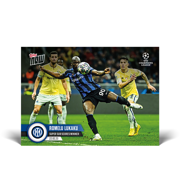 Super sub scores winner - UCL Topps NOW® Card #86 - PR: 184