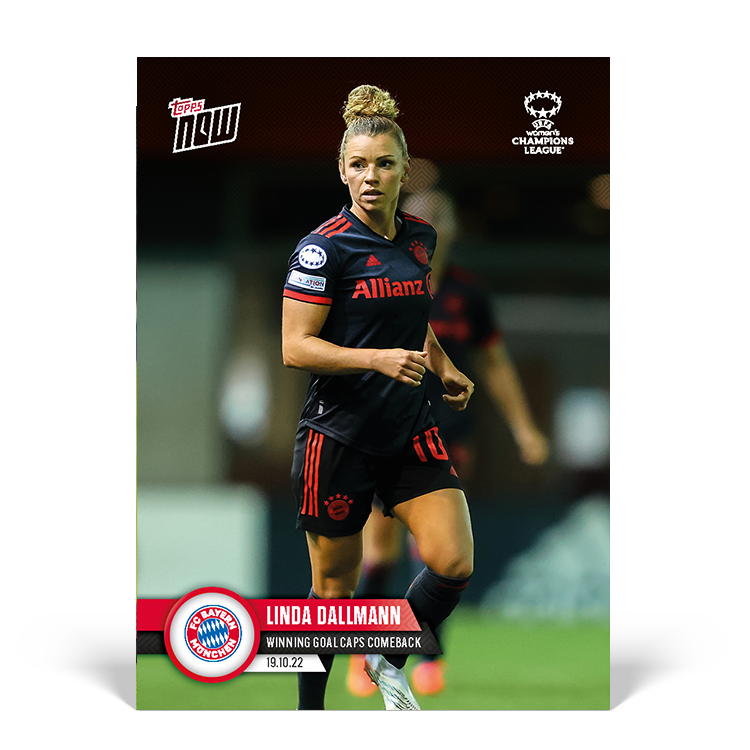 Winning goal caps comeback - UWCL Topps NOW® Card #5 - PR: 257