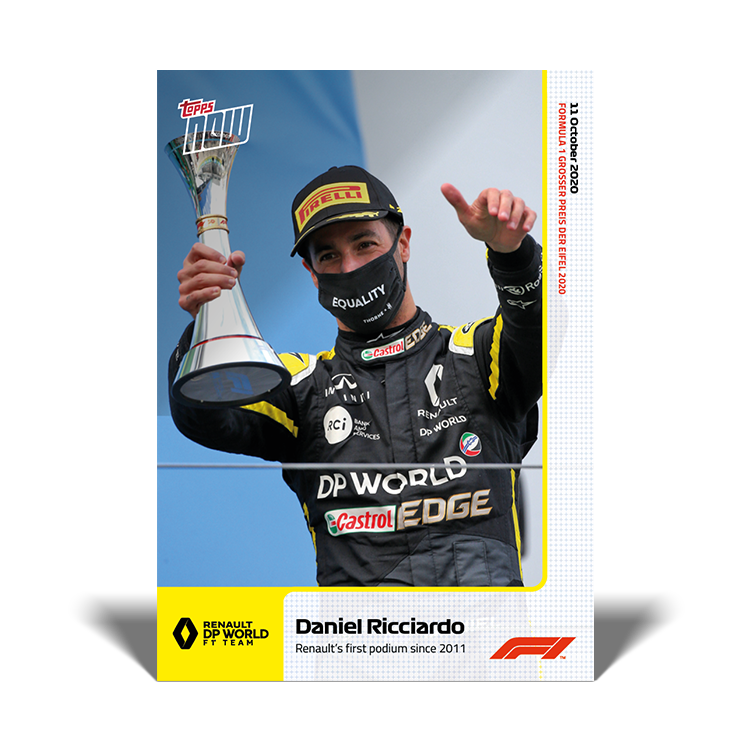 Renault's first podium since 2011- F1 Topps NOW® Card #8 - Print Run: 1335
