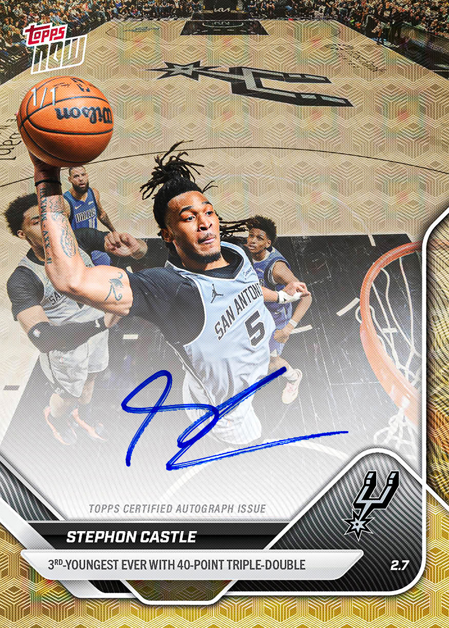 Stephon Castle - 2025-26 NBA Topps NOW® - Card 164