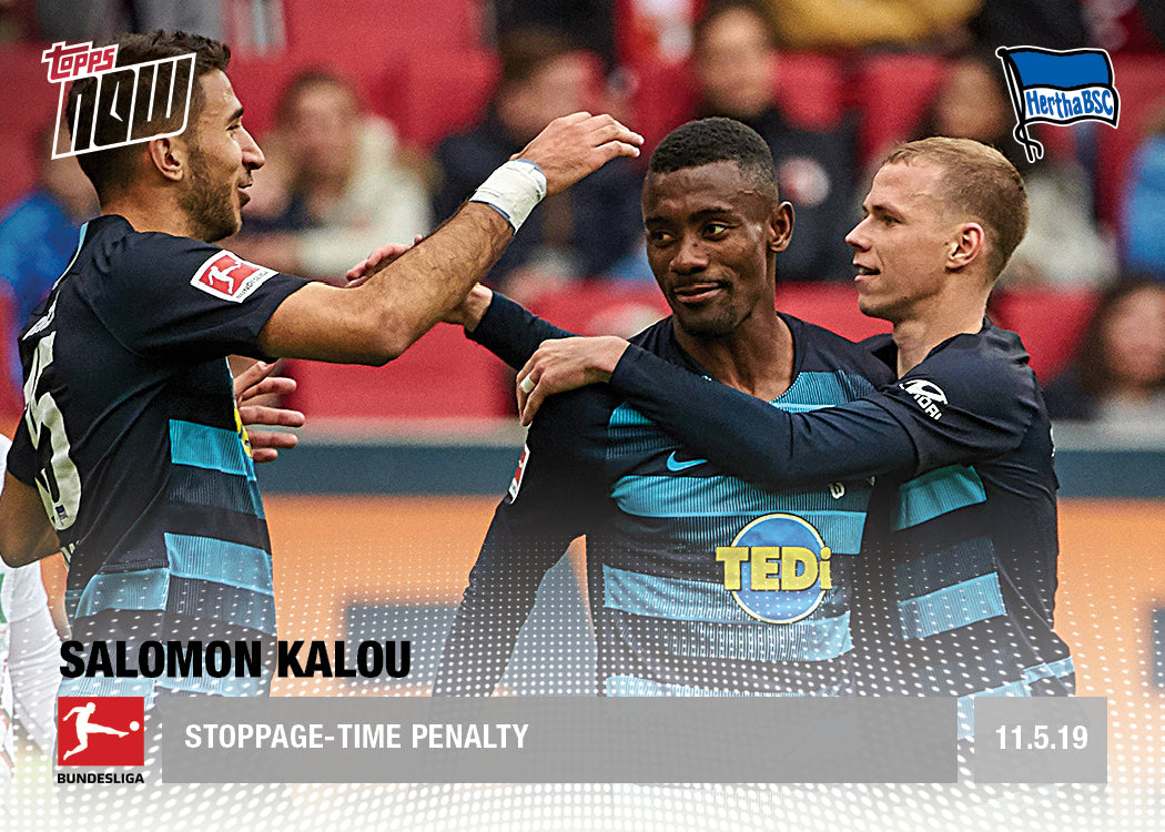 Stoppage-time penalty - Bundesliga Topps NOW® Card 120 - Print Run: 34