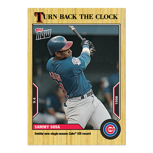 Sammy Sosa  - 2022 MLB Topps NOW® Turn Back The Clock - Card 158 - PR: 277