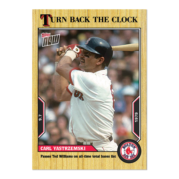Carl Yastrzemski  - 2022 MLB Topps NOW® Turn Back The Clock - Card 161 - PR: 392