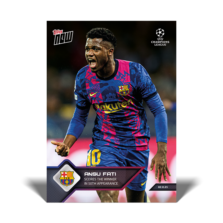 Scores the winner in 50th appearance - UCL Topps NOW® Card #64 - PR:1967