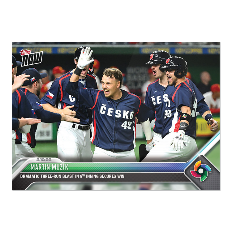 Martin Muzik  - 2023 World Baseball Classic Topps NOW® Card 11 - PR: 368