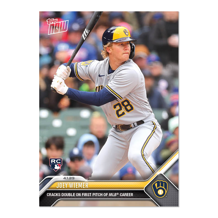 Joey Wiemer  - 2023 MLB Topps NOW® Card 18 - PR: 1446
