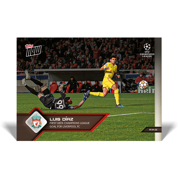 First UCL goal for Liverpool FC - UCL Topps NOW® Card #130 - PR: 353