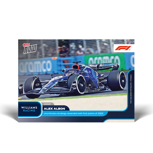 Unorthodox strategy rewarded with first points of 2022  -  F1 Topps NOW® Card #012 - PR: 1088