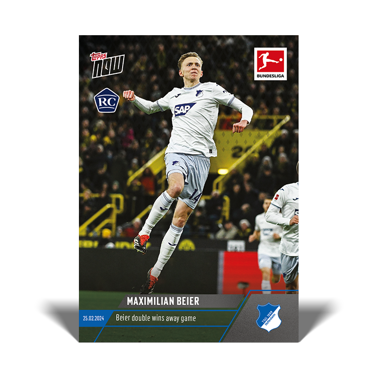 Maximilian Beier - Beier double wins away victory - Bundesliga Topps NOW® Card #131 - PR: 177
