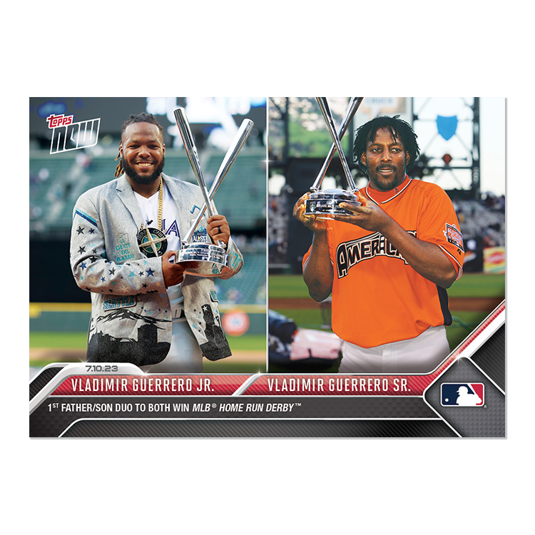 Vladimir Guerrero Jr./Vladimir Guerrero Sr.  - 2023 MLB Topps NOW® Card 561 - PR: 2103