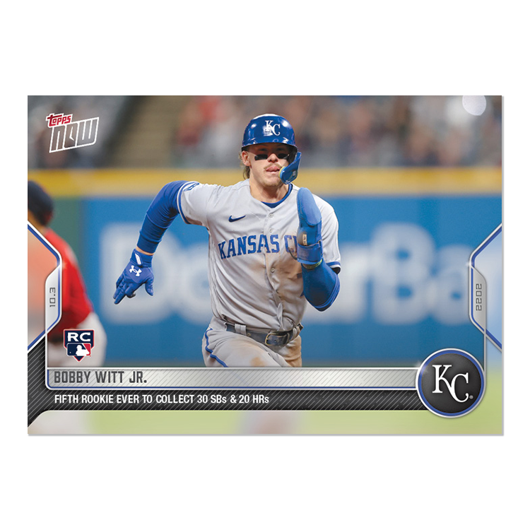 Bobby Witt Jr.  - 2022 MLB Topps NOW® Card 1006 - PR: 2205