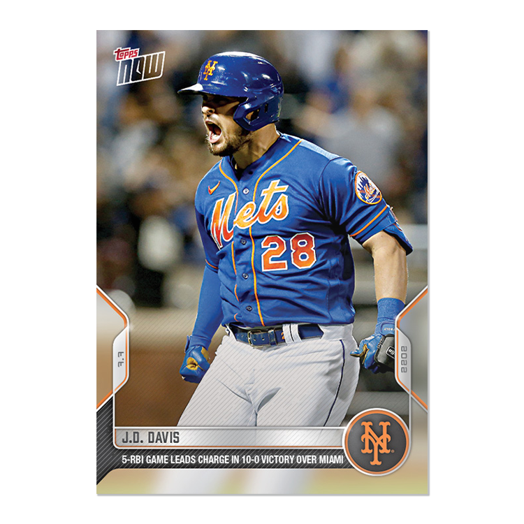 J.D. Davis  - 2022 MLB Topps NOW® Card 484 - PR: 336
