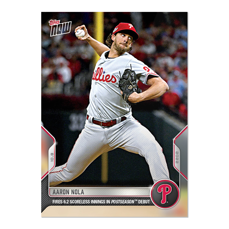 Aaron Nola  - 2022 MLB Topps NOW® Card 1050 - PR: 447