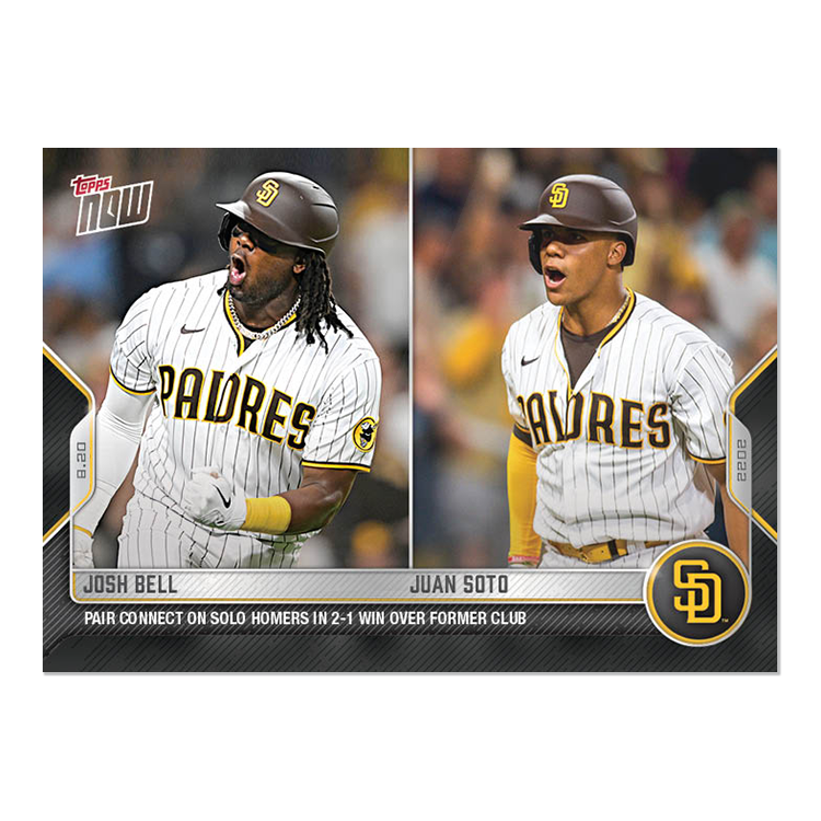 Josh Bell/Juan Soto  - 2022 MLB Topps NOW® Card 752 - PR: 457