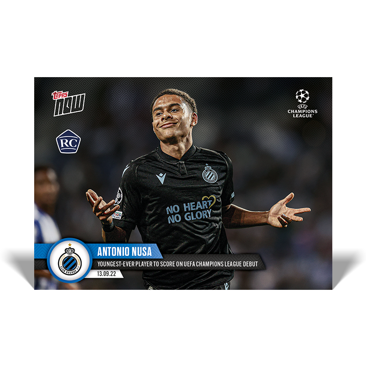 Youngest-ever player to score on UEFA Champions League debut - UCL Topps NOW® Card #20 - PR: 1698