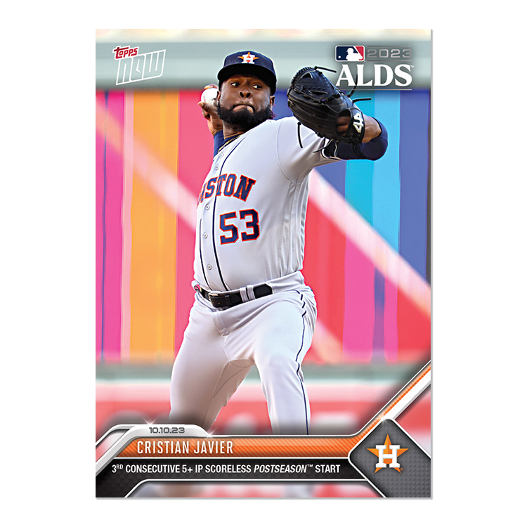 Cristian Javier  - 2023 MLB Topps NOW® Card 986 - PR: 619