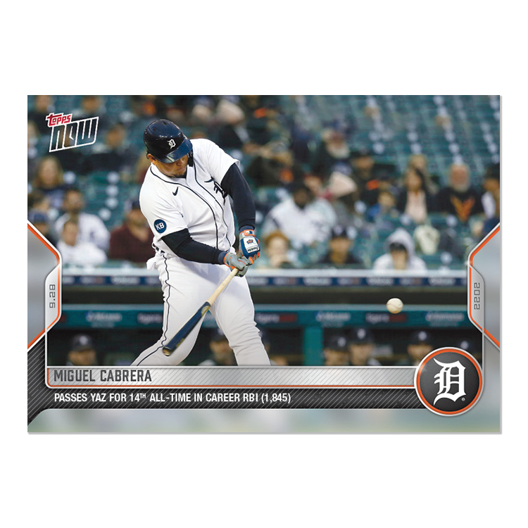 Miguel Cabrera  - 2022 MLB Topps NOW® Card 973 - PR: 768