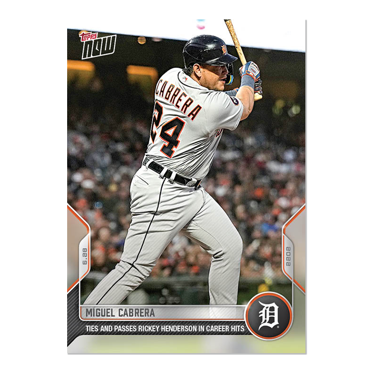 Miguel Cabrera  - 2022 MLB Topps NOW® Card 427 - PR: 585