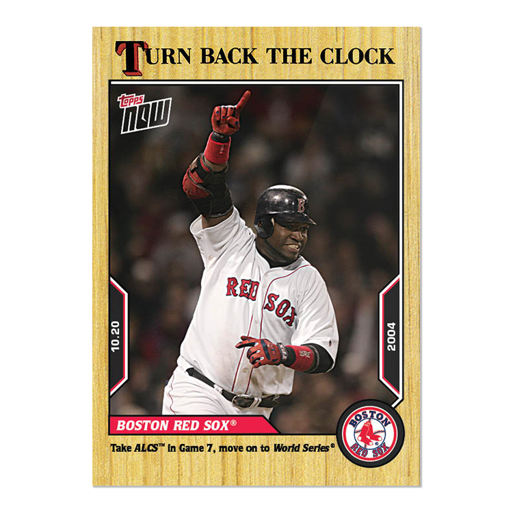 Boston Red Sox  - 2022 MLB Topps NOW® Turn Back The Clock - Card 204 - PR: 274