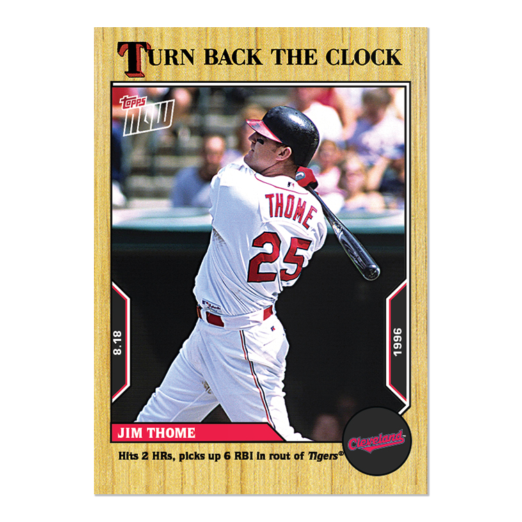 Jim Thome  - 2022 MLB Topps NOW® Turn Back The Clock - Card 141 - PR: 241