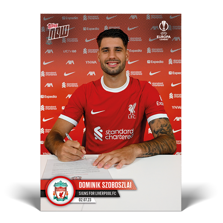 Signs for Liverpool FC - EL Topps NOW® Card #PS02 - PR: 1749