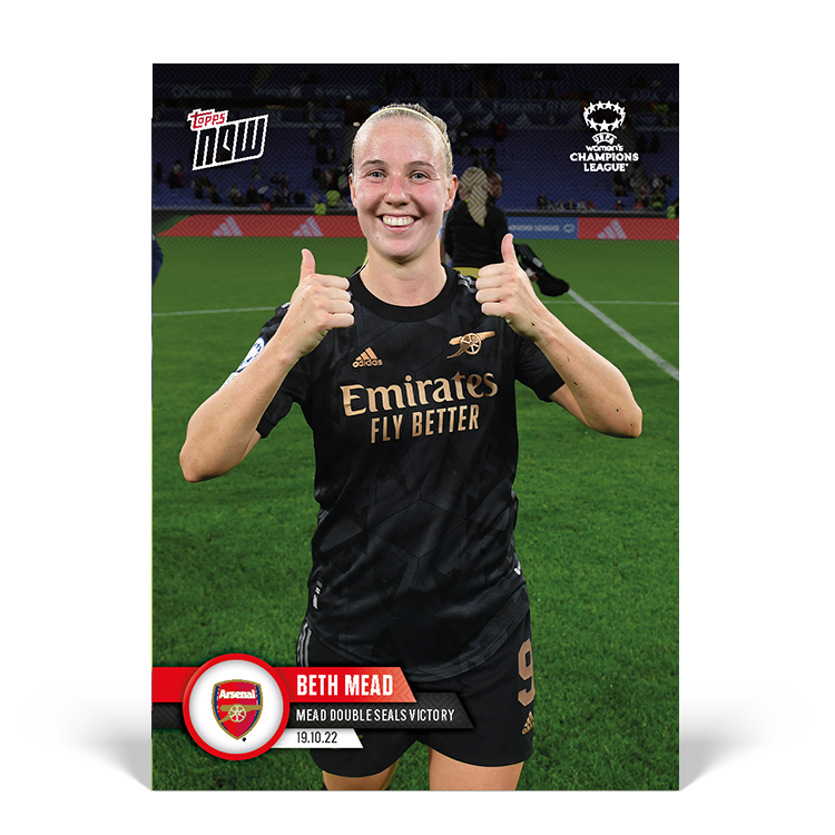 Mead double seals victory - UWCL Topps NOW® Card #2 - PR: 309