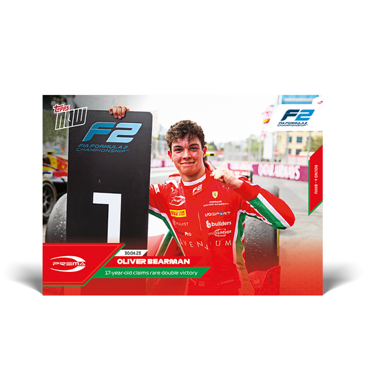 17-year-old claims rare double victory - F1 Topps NOW® Card #013 - PR: 1974