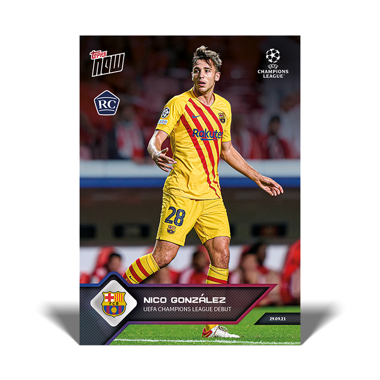 UEFA Champions League debut - UCL Topps NOW® Card #38 - PR: 4326