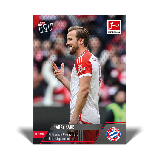 Harry Kane - Kane equals Uwe Seeler's Bundesliga record - Bundesliga Topps NOW® Card #138 - PR: 397