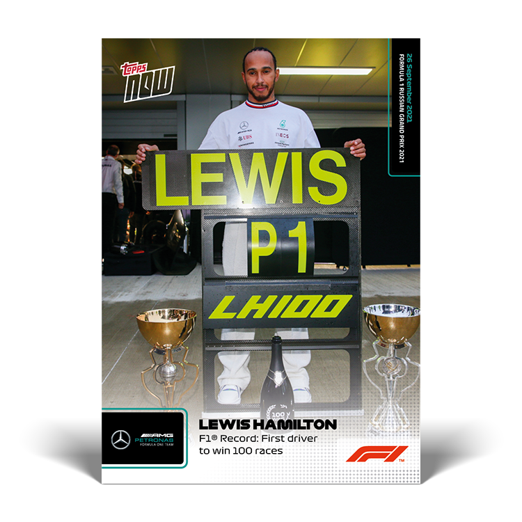 F1 Record: First Driver To Win 100 Races - F1 Topps NOW® Card #55 - PR: 20945