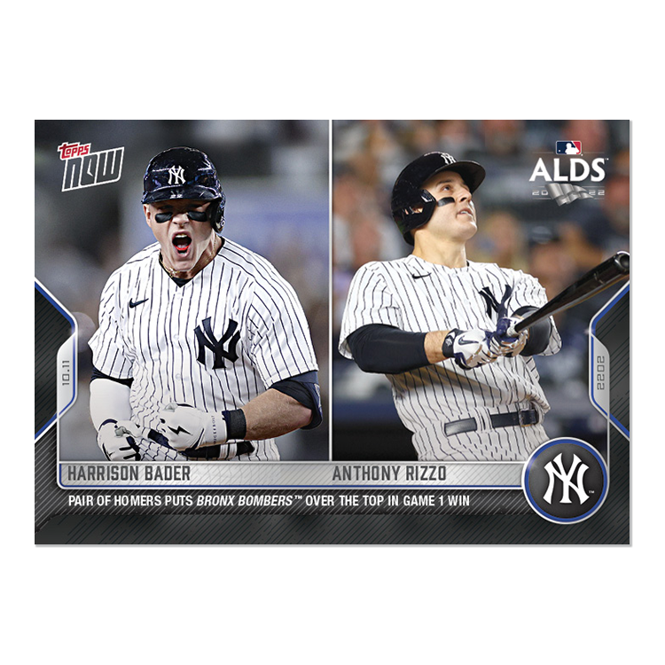 Harrison Bader/Anthony Rizzo  - 2022 MLB Topps NOW® Card 1058 - PR: 528